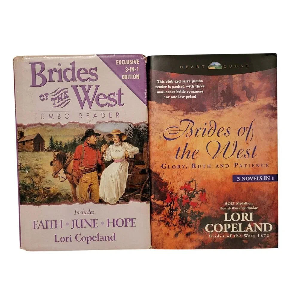 2 Volumes Brides of the West Glory Ruth Patience Faith‎ June Hope Lori Copeland